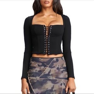NWOT I.AM.GIA Corset Top